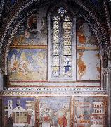 GIOTTO di Bondone Frescoes in the fourth bay of the nave oil painting on canvas